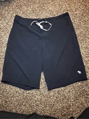 Abercrombie & Fitch Navy Blue Men’s Swim Board Shorts